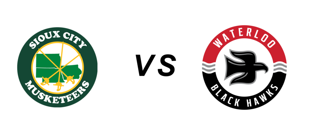 Sioux City Musketeers vs. Waterloo Blackhawks